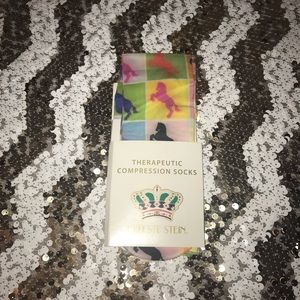Celeste Stein “Polo Horses” Compression Stockings